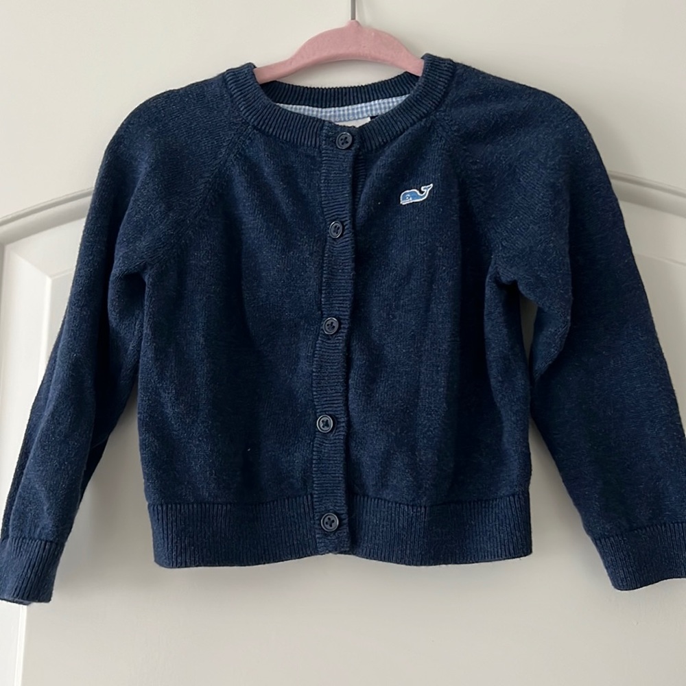 Vineyard Vines Navy Baby Cardigan Size 12-18 months